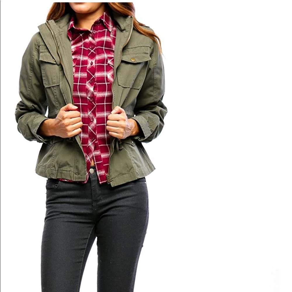 Army Green Fitted Jacket -size XS